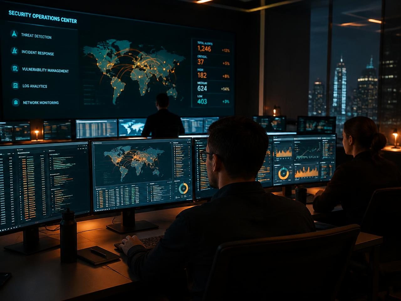 Silverback security operations team monitoring threats